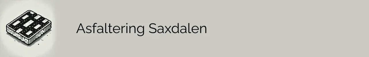 Asfaltering Saxdalen