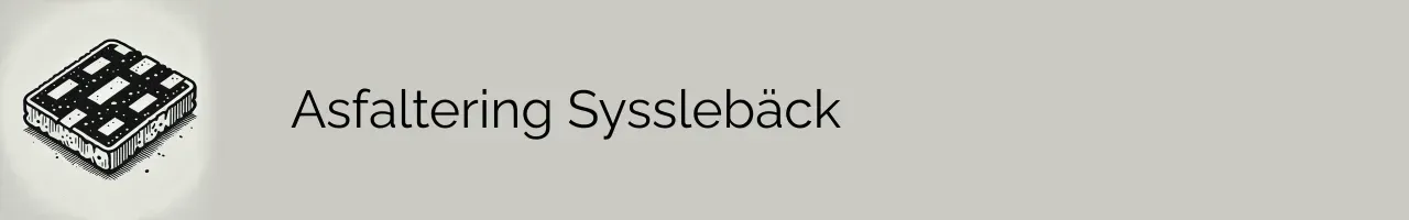 Asfaltering Sysslebäck