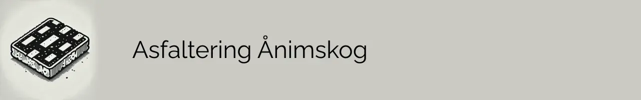 Asfaltering Ånimskog